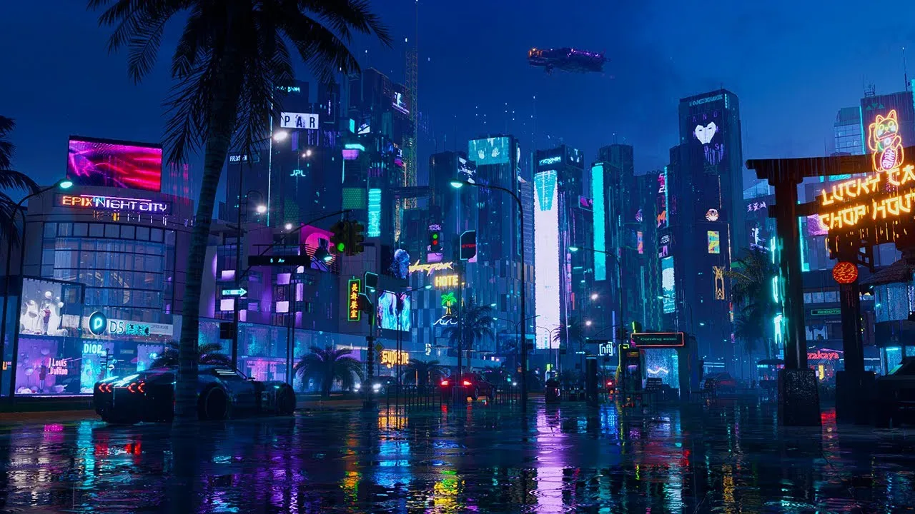 澳门彩票 赛博不夜城全景 - 浮世绘娱乐城